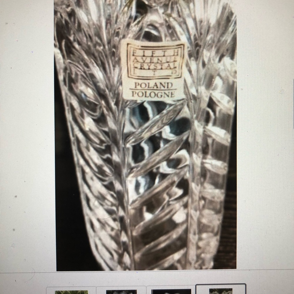 Fifth Avenue Leaded Crystal Vase Poland LTD
